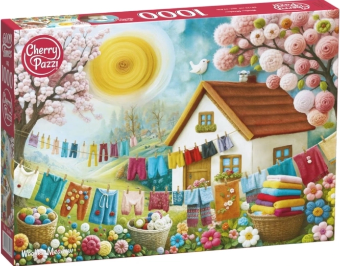 Puzzle CHERRY PAZZI – Wollige Wiese, 1000 Teile