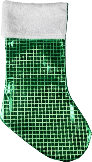 Weihnachtsstrumpf grün 43 cm