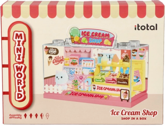 I-Total Mikro-Eisdiele Shop in a Box zum Selbstzusammenbauen