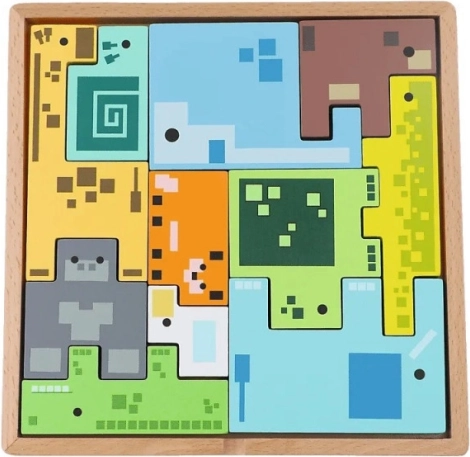 TREFL Holzpuzzle – Knobelspiel Pixel Gang