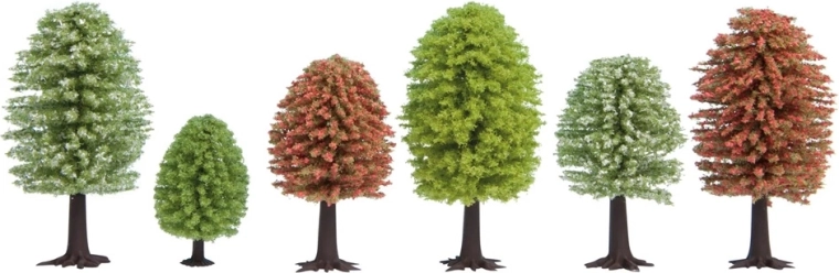 Noch Frühlingsbäume – Set 10 Stk. (5–9 cm)