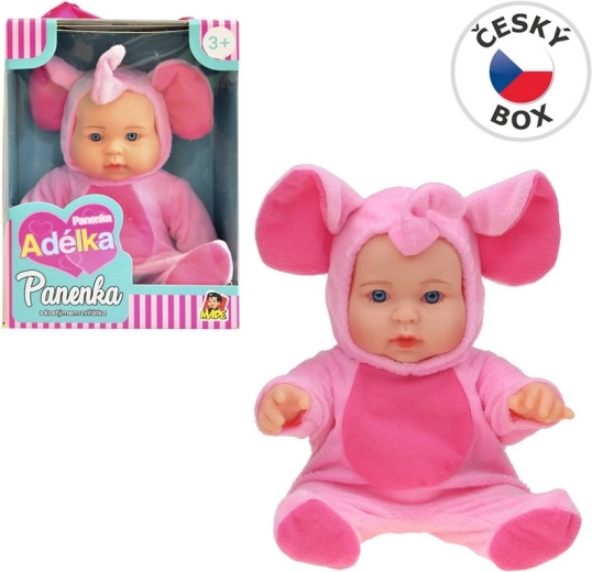 Puppe im Tierkostüm 22,5 cm