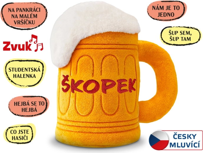 Plüsch-Škopek 20 cm mit Melodien