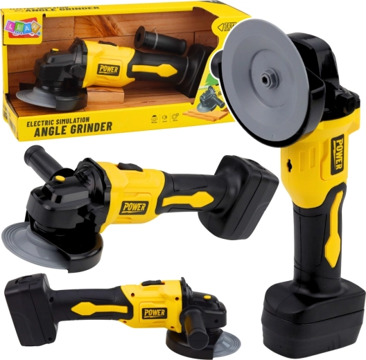 Kinder-Winkelschleifer mit Sound – gelb