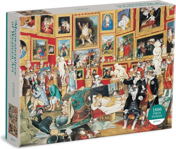 Puzzle mit 1500 Teilen – Uffizien-Tribuna mit Katzen von GALISON