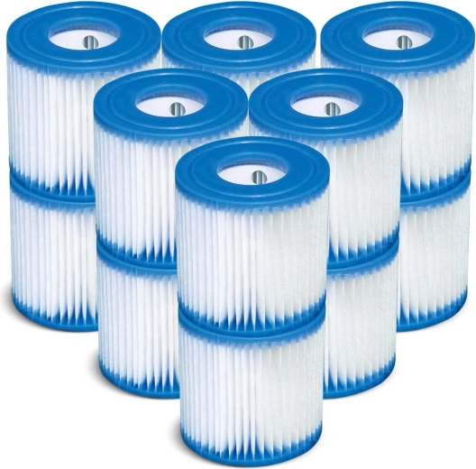 Filter für Poolpumpe Typ H – Set mit 12 Stück INTEX