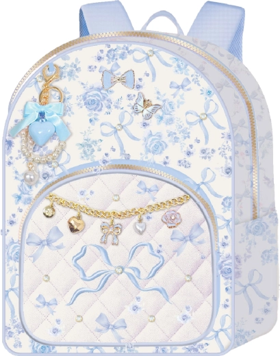 Deluxe Rucksack Blumenwiese (blau) - 1 Stück