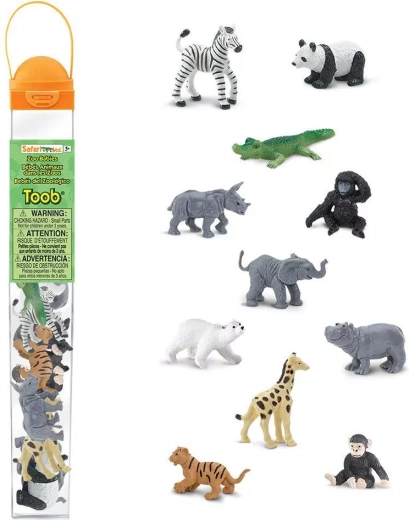 Safari Ltd. Tube mit Zoo-Jungtieren
