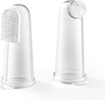 Set aus Silikon-Fingerzahnbürsten BABYONO, 2 Stk., 0m+
