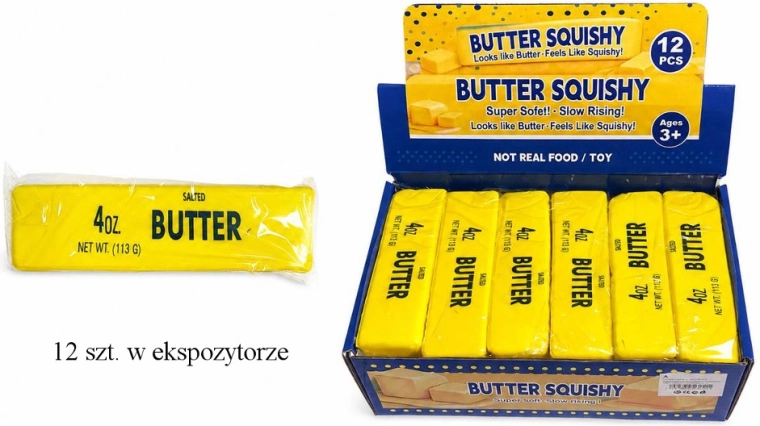 Sensorischer Anti-Stress-Quetsch-Gniotek Butter gelb - 1 Stück