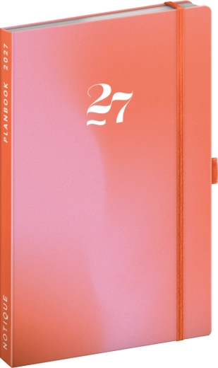 Notique Planbook Terminplaner & Notizbuch Korál 2027, 13 × 21 cm