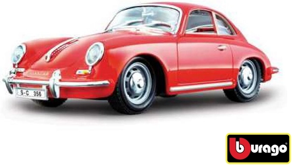 Bburago 1:24 Porsche 356B Coupé (1961) Rot