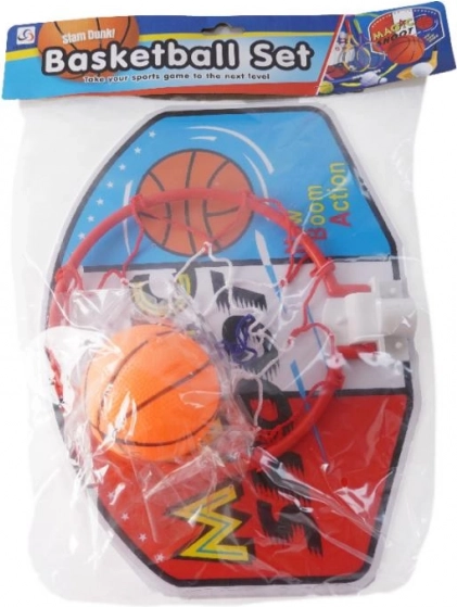 SPORTO Basketballkorb mit Ball