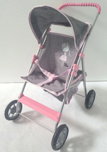 Puppenwagen Little Princess Grey