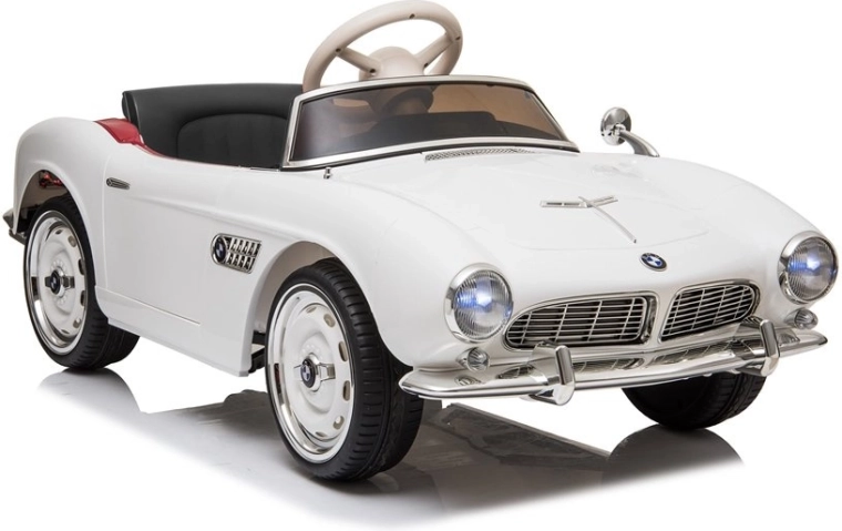 Elektrisches BMW Retro-Auto – weiß