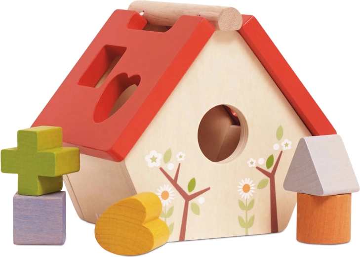Le Toy Van Holz-Vogelhäuschen – Formensteckspiel