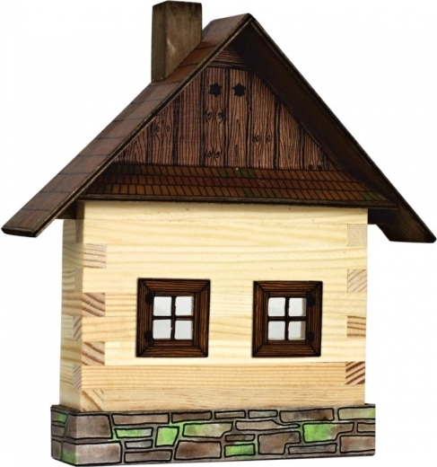Walachia Holz-Klebe-Bausatz – Blockhütte für die Wand