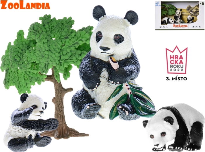 Zoolandia Panda mit Jungtieren und Zubehör