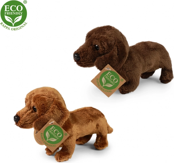 Stehender Plüsch-Dackel 19 cm