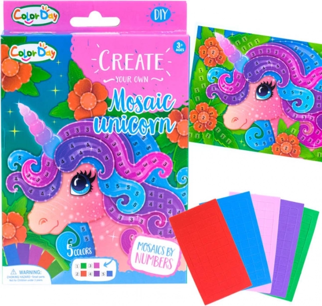 Kreatives Schaumstoff-Mosaik – selbstklebendes Bastelset – Mosaik