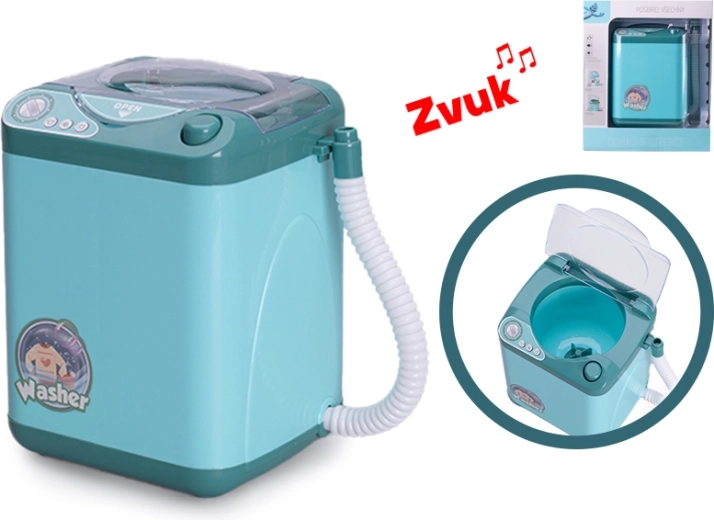 Kinder-Waschmaschine mit Geräuschen und Lichtern, 14 × 10,5 cm