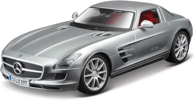 Maisto Mercedes-Benz SLS AMG silbernes Modell 1:18