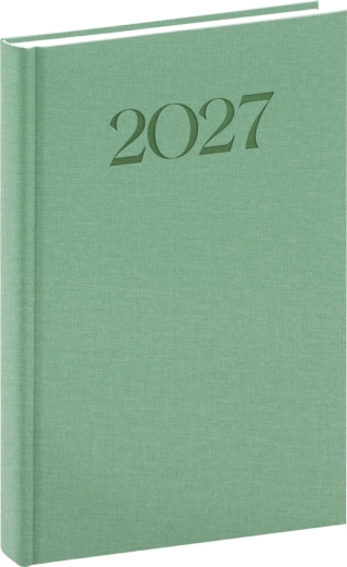 Notique Biella Tageskalender 2027 grün 15 × 21 cm