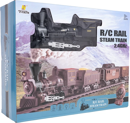 Retro-Zug mit Rauch, Licht und Sound 172 cm