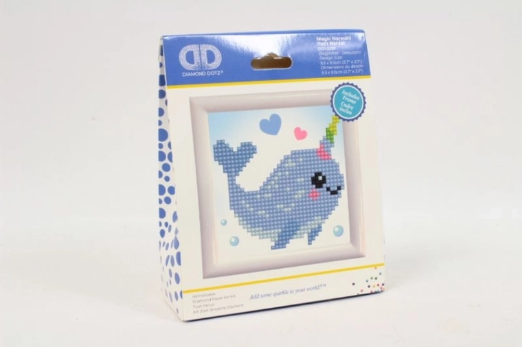 Diamond Dotz Magic Narwal – Set zum Diamantsticken