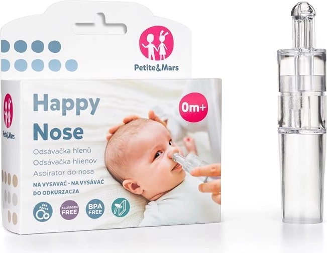 Nasensauger für Babys für den Staubsauger PETITE & MARS Happy Nose 0 m+