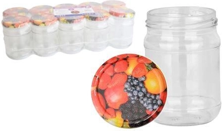 Einmachgläser 250 ml TWIST 66 mit Obst-Deckeln (10 Stk.)