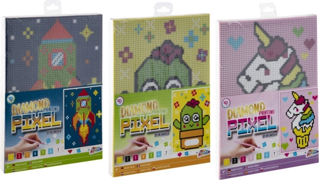 Diamantmalerei im Rahmen Grafix Einhorn 15x20cm