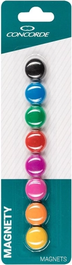 Farbige Magnete CONCORDE 20 mm, 8 Stk.