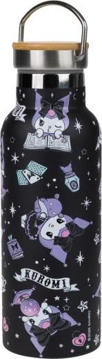 Thermoflasche BAAGL Kuromi Fortune Dream 500 ml mit Bambusdeckel