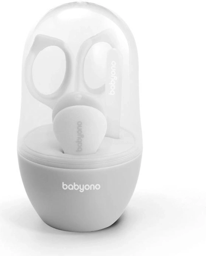 BabyOno Maniküre-Set für Kinder – Grau