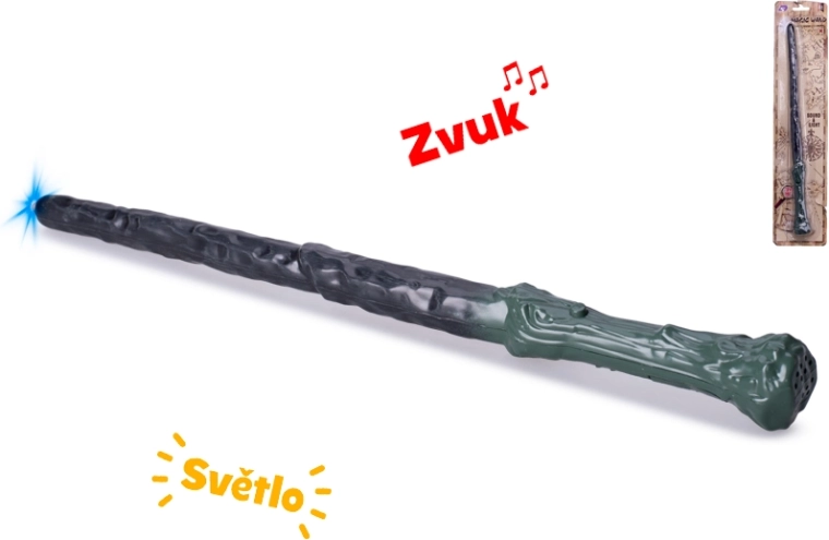 Zauberstab mit Licht und Sound 36 cm – grün