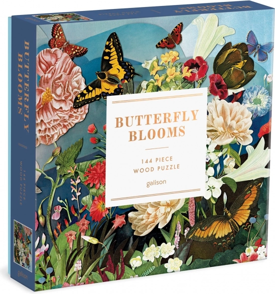 Galison Holzpuzzle Schmetterlingsgarten