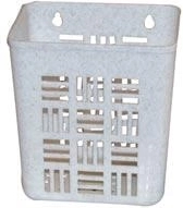 Hängender Kunststoffkorb klein 12 × 10 × 13 cm – Farbmix