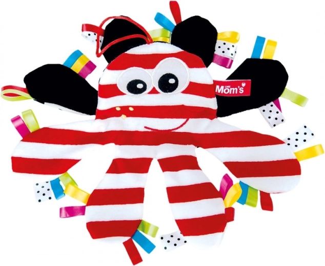 HENCZ TOYS raschelnde Oktopus mit kontrastreichen Streifen