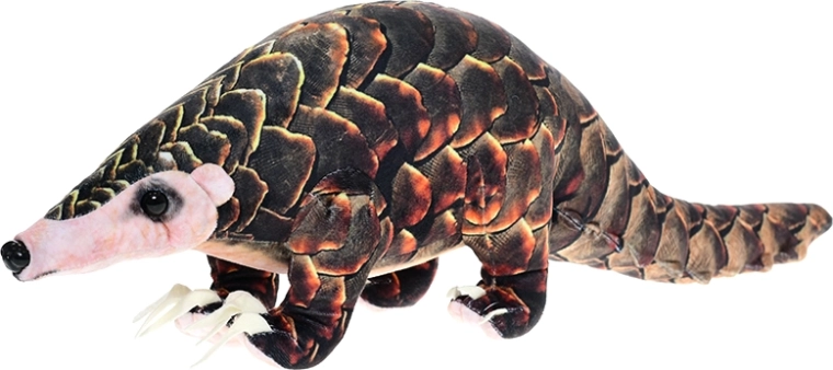 Plüsch-Schuppentier 50 cm – realistische stehende Spielzeugfigur für Kinder und Erwachsene