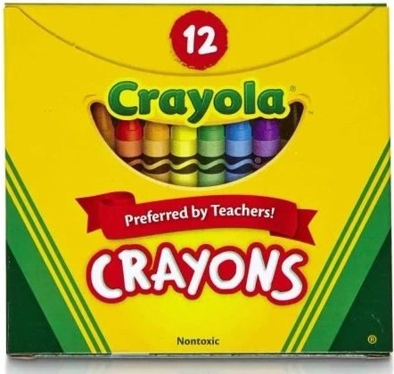 Crayola sichere Wachsmalstifte mit leuchtenden Farben - 12 Stück