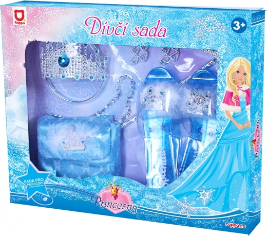 Set Prinzessin Winterkönigreich mit Handtasche und Schuhen