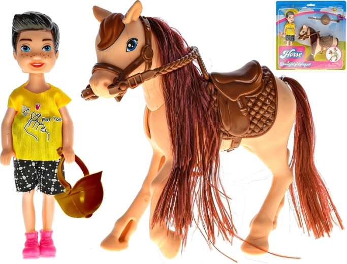 Figur mit Pferd – Reitset für Kinder