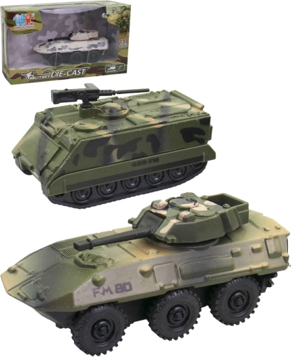 Metallpanzer mit Rückziehmotor im Maßstab 1:55 – 1 Stück