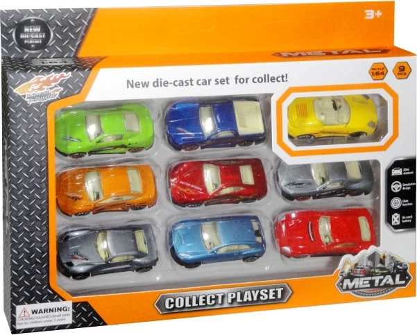 Set mit 9 Sportwagen 1:64