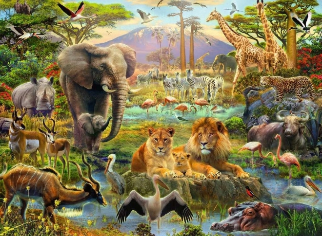 Puzzle Savannentiere XXL 200 Teile RAVENSBURGER