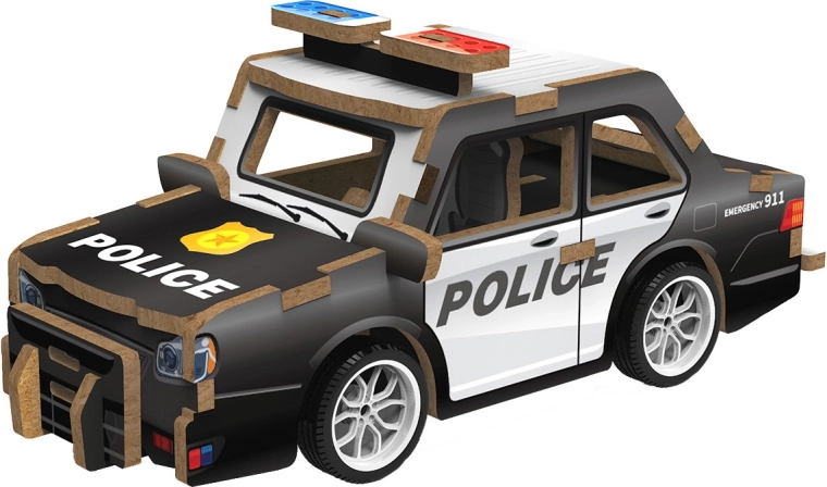 2Kids Toys 3D Holzbausatz Polizeiauto