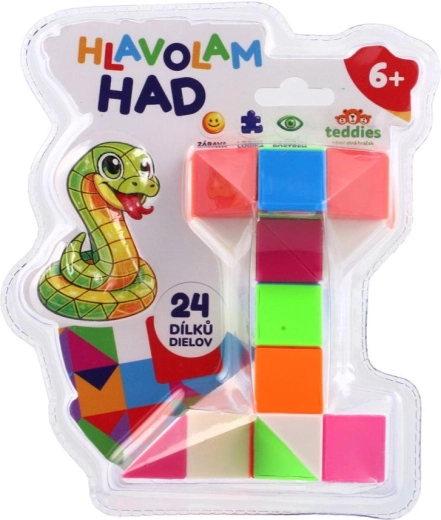 Schlangen-Puzzle mit 24 Teilen im Blister