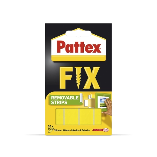Pattex Super Fix doppelseitige Klebestreifen 2 kg, 10 Stk. (4 × 2 cm)
