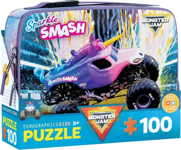 Puzzle im Snack-Box MONSTER JAM Sparkle Smash 100 Teile